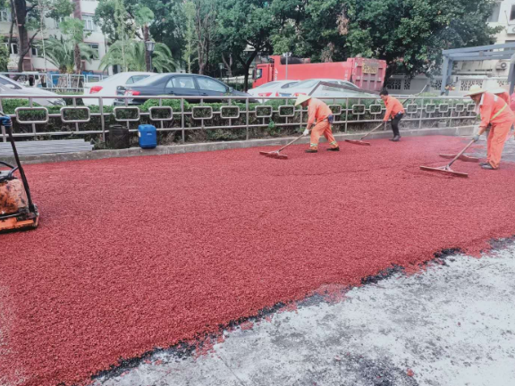 浙江市政道路路面改色工程,路面改色